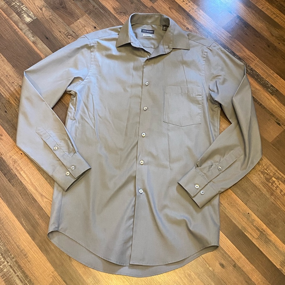 Men’s Vanheusen Gray Dress Shirt